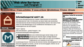 What Wob11.de website looked like in 2016 (7 years ago)