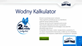 What Wodnykalkulator.pl website looked like in 2016 (7 years ago)
