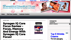 What Womenhealthandbeauty.com website looked like in 2016 (7 years ago)
