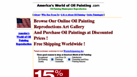 What Worldofoilpainting.com website looked like in 2016 (7 years ago)