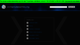 What Worldproutassembly.org website looked like in 2016 (7 years ago)