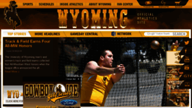 What Wyomingathletics.com website looked like in 2016 (7 years ago)