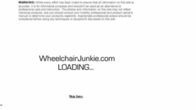 What Wheelchairjunkie.com website looked like in 2016 (7 years ago)