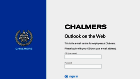 What Webmail.chalmers.se website looked like in 2016 (7 years ago)