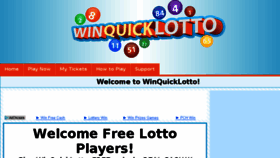 What Winquicklotto.com website looked like in 2016 (7 years ago)