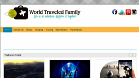 What Worldtraveledfamily.com website looked like in 2016 (7 years ago)