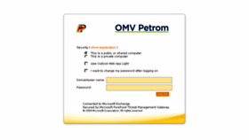 What Webmail.petrom.com website looked like in 2016 (7 years ago)