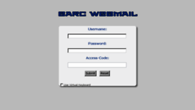 What Webmail.barc.gov.in website looked like in 2016 (7 years ago)