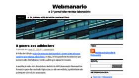 What Webmanario.com website looked like in 2016 (7 years ago)