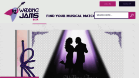 What Weddingjams.com website looked like in 2016 (9 years ago)
