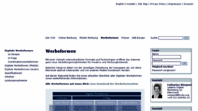 What Werbeformen.de website looked like in 2016 (8 years ago)