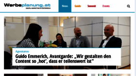 What Werbeplanung.at website looked like in 2016 (7 years ago)