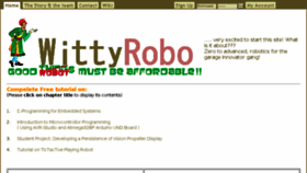 What Wittyrobo.com website looked like in 2016 (7 years ago)