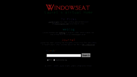 What Windowseat.org website looked like in 2016 (7 years ago)