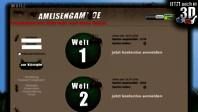 What Welt2.ameisengame.de website looked like in 2016 (8 years ago)