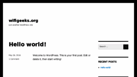 What Wifigeeks.org website looked like in 2016 (7 years ago)