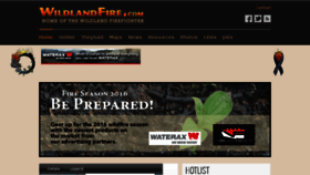 What Wildlandfire.com website looked like in 2016 (7 years ago)