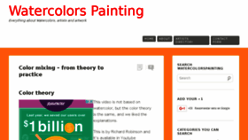 What Watercolorspainting.com website looked like in 2016 (7 years ago)