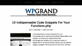 What Wpgrand.com website looked like in 2016 (7 years ago)