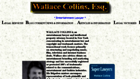 What Wallacecollins.com website looked like in 2016 (7 years ago)