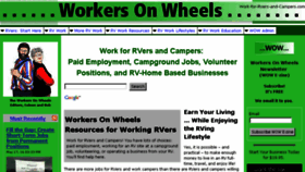 What Work-for-rvers-and-campers.com website looked like in 2016 (7 years ago)