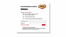 What Webmail.vru.nl website looked like in 2016 (7 years ago)