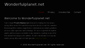 What Wonderfulplanet.net website looked like in 2016 (7 years ago)
