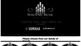 What Whiteselmusic.com website looked like in 2016 (7 years ago)