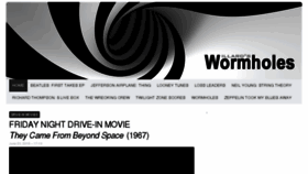 What Willardswormholes.com website looked like in 2016 (7 years ago)