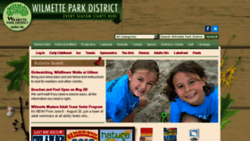 What Wilmettepark.org website looked like in 2016 (7 years ago)
