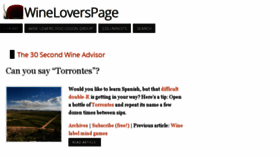 What Wineloverspage.com website looked like in 2016 (7 years ago)