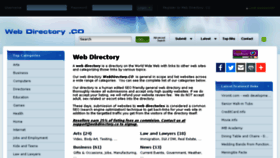 What Webdirectory.co website looked like in 2016 (7 years ago)