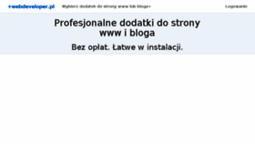 What Webdeveloper.pl website looked like in 2016 (7 years ago)
