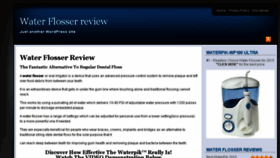 What Waterflosserreview.com website looked like in 2016 (7 years ago)