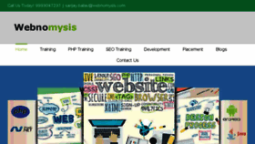 What Webnomysis.com website looked like in 2016 (7 years ago)