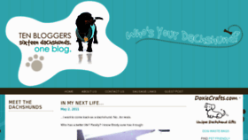 What Whosyourdachshund.com website looked like in 2011 (12 years ago)
