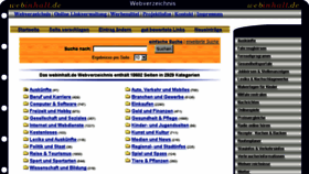 What Webinhalt.de website looked like in 2016 (10 years ago)