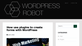 What Wordpressrobot.com website looked like in 2016 (7 years ago)