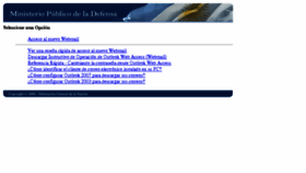What Webmail.mpd.gov.ar website looked like in 2016 (7 years ago)