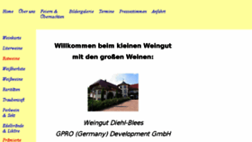 What Weingut-diehl-blees.de website looked like in 2016 (7 years ago)