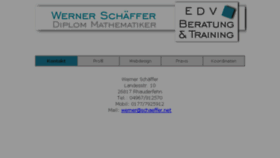 What Wernerschaeffer.de website looked like in 2016 (7 years ago)