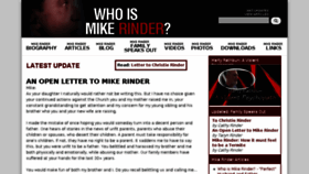 What Whoismichaelrinder.com website looked like in 2016 (7 years ago)