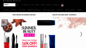 What Wemakebeauty.com website looked like in 2016 (7 years ago)