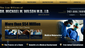What Wilsonlaw.com website looked like in 2016 (7 years ago)