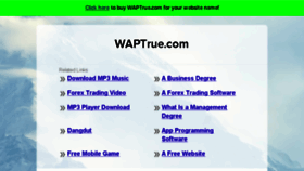 What Waptrue.com website looked like in 2016 (7 years ago)
