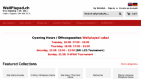 What Wellplayed.ch website looked like in 2016 (7 years ago)