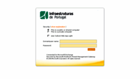 What Webmail.infraestruturasdeportugal.pt website looked like in 2016 (7 years ago)
