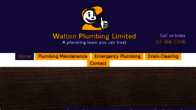 What Waltonplumbing.co.nz website looked like in 2016 (7 years ago)