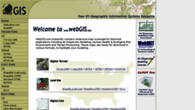 What Webgis.com website looked like in 2016 (7 years ago)