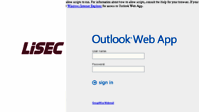 What Webmail.lisec.com website looked like in 2016 (7 years ago)
